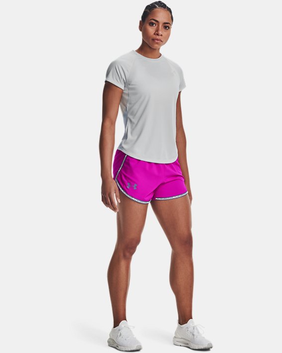 Women's UA Speed Stride Short Sleeve, Gray, pdpMainDesktop image number 4